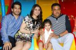 Amit Tandon & Dr. Ruby Tandon with Daughter Jiyana Tandon   with Sanjay Nirupam at Dr. Ruby Tandon_s daughter Jiyana Tandon_s 3rd birthday in Mumbai on 30th June 2013.JPG